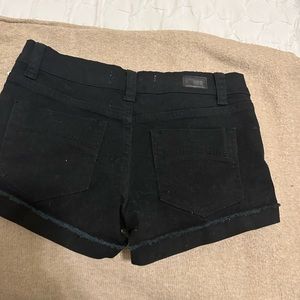 Black high waisted jean shorts